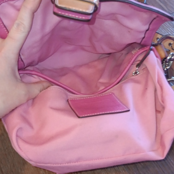 *Upcycled* Coach Rare 1854 Y2k Pink Crossbody Bag With Authentic 🐞 - Picture 13 of 16